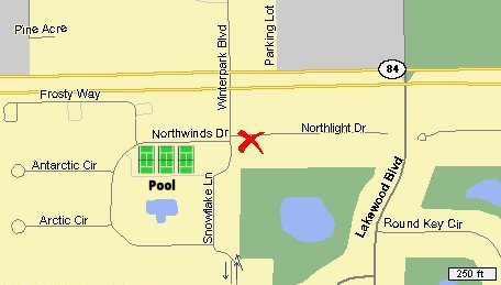 Location of condo in Winterpark.